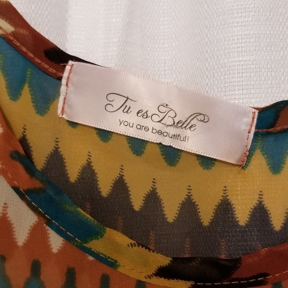 Tu es Belle Sheer Blouse - Picture 3 of 5